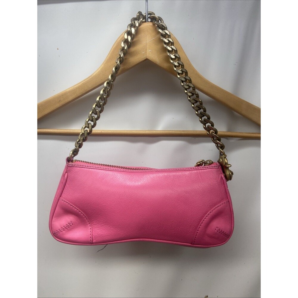 Juicy Couture Pink Genuine Leather Baguette / Mini Bag - Picture 4 of 16
